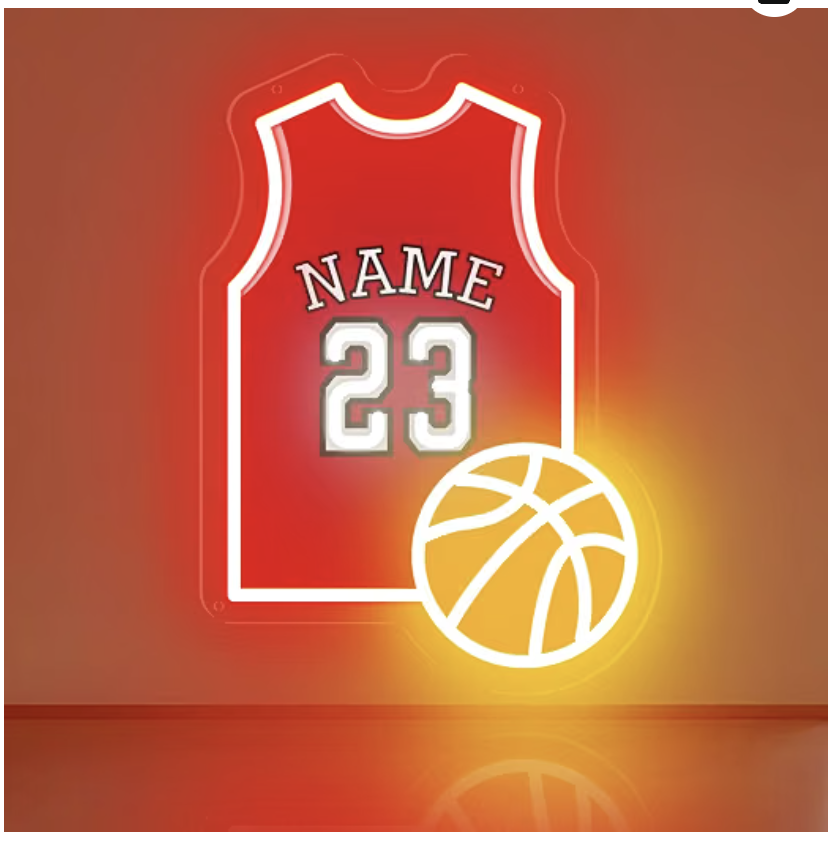 Personalised Jersey Neon Sign